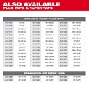 Milwaukee 1/4 in -28 NF Straight Flute Plug Tap & #3 Drill Bit - 49-57-5538