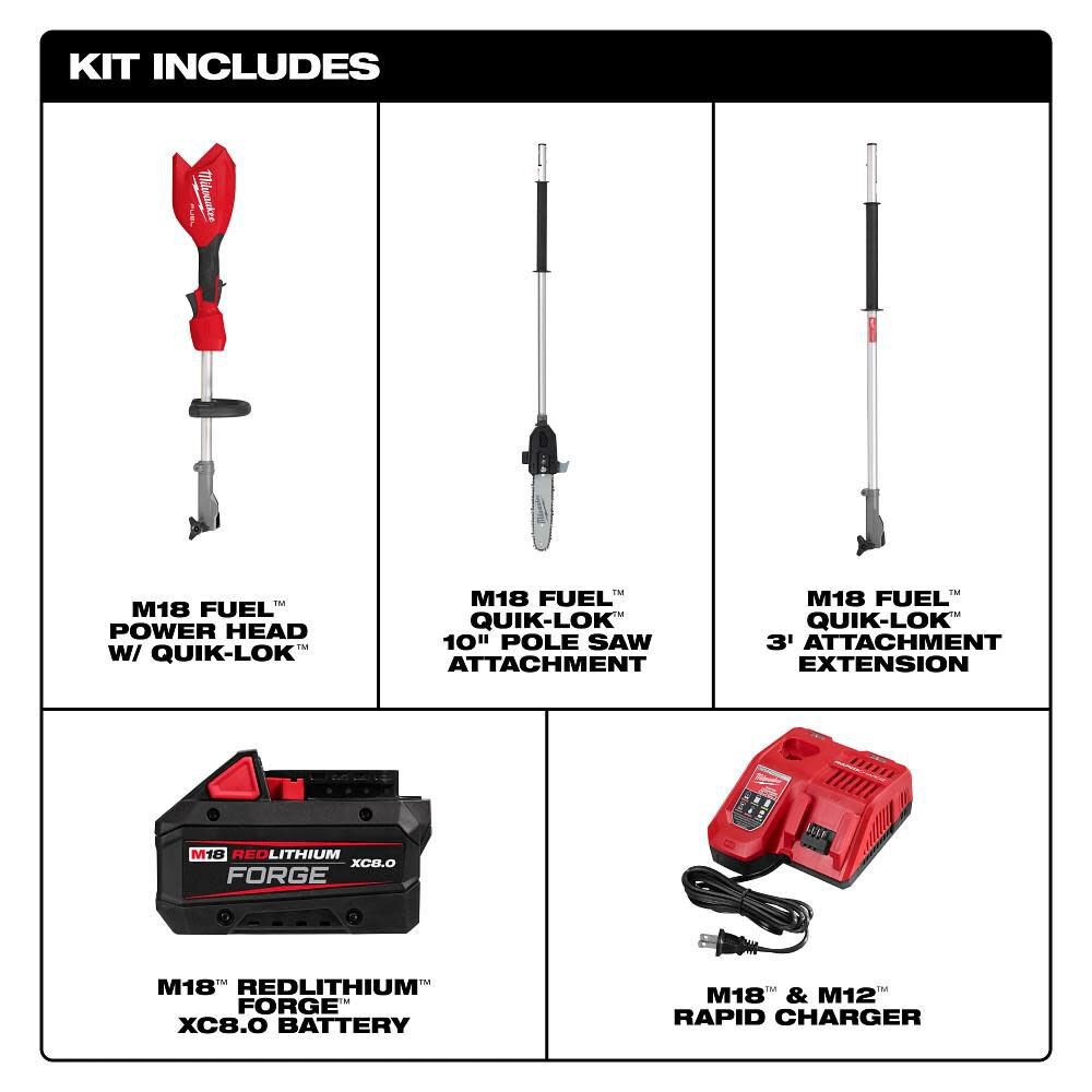 Battery-Powered Pole Saw Kit,Brushless