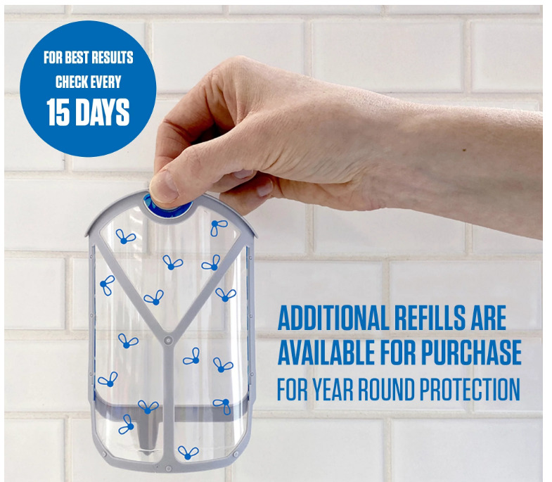 Zevo Flying Insect Trap Refills - 4 Cartridges