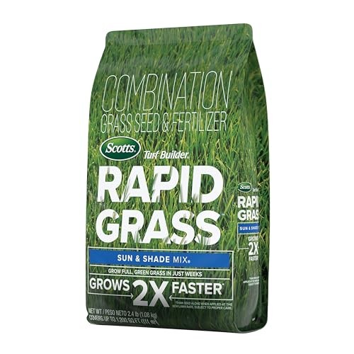 Scotts Turf Builder Rapid Grass Sun and Shade Mix  2.4 Lb.  Seed & Fertilizer