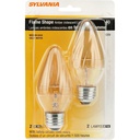 BULB CHNDLR 40W 120V AMB 2/PK 