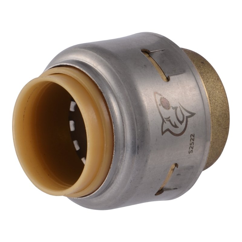 STOP END PUSH-FIT BRASS 1/2IN 