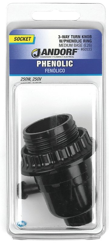 SOCKET PHEN 3WAY TRN KNOB RING