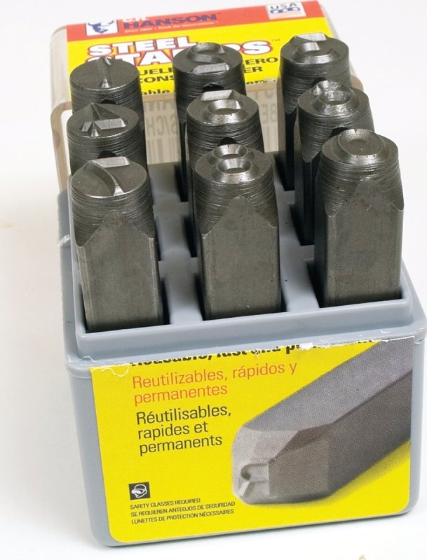 STAMP NUMBER KIT 1/8IN STEEL  