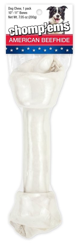 BONE BEEFHIDE FLT KNOT 10-11IN