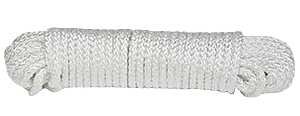 ROPE NYLON WHITE 1/4IN X 50FT 