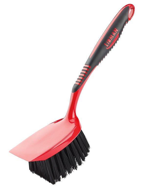BRUSH UTILITY HANDLE SHORT RED