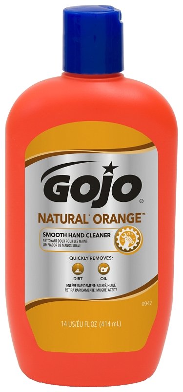 HAND CLEANER 14OZ ORNG W/BRUSH