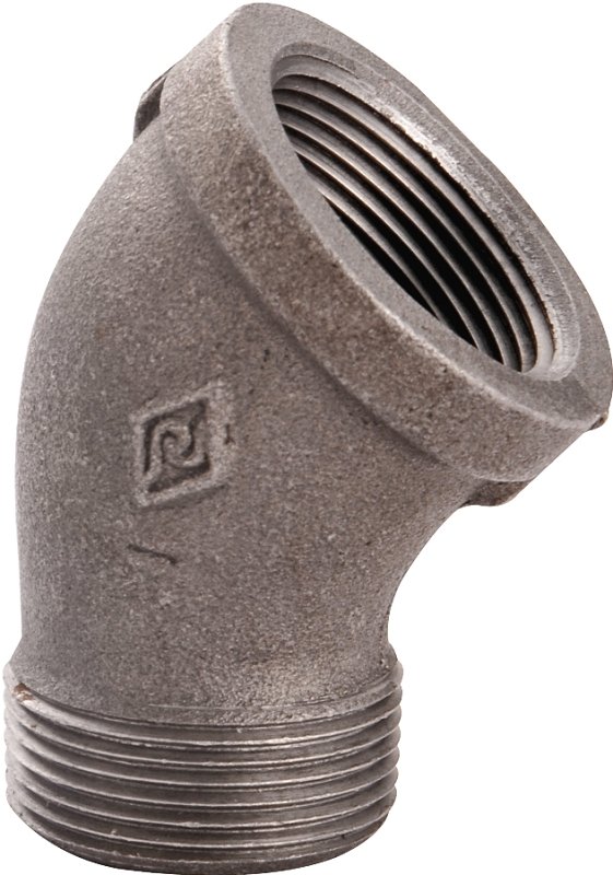 ELBOW 45 DEG STREET BLACK 1/2 
