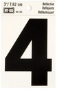RV-50/4 RV VINYL NUMBER 4 3IN 