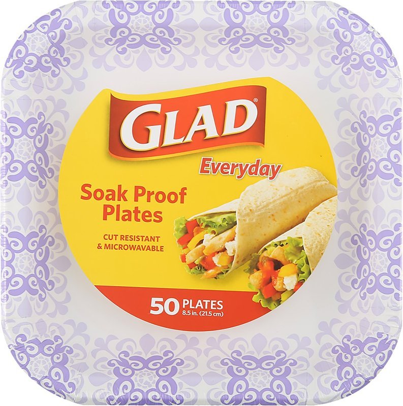 PLATE PAPER SQ PURP VICT 8.5IN