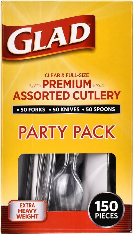 CUTLERY ASSORTED CLEAR