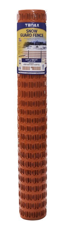 FENCE SNOW POLY ORANGE 4X100FT