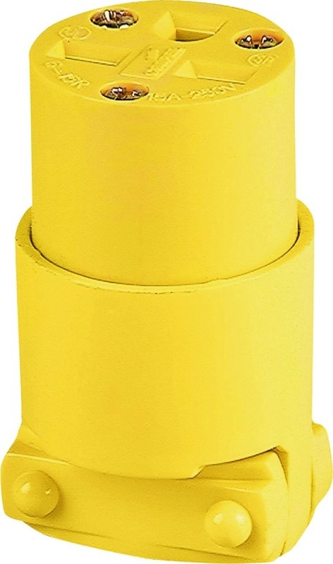 CONNECTOR GROUNDG YEL 15A 250V