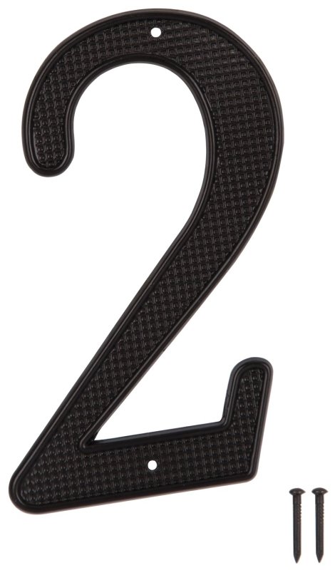 HOUSE NUMBER 2 BLACK 4IN      