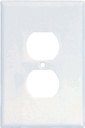 WALLPLATE 1 GANG DPX WHT 1/PK 