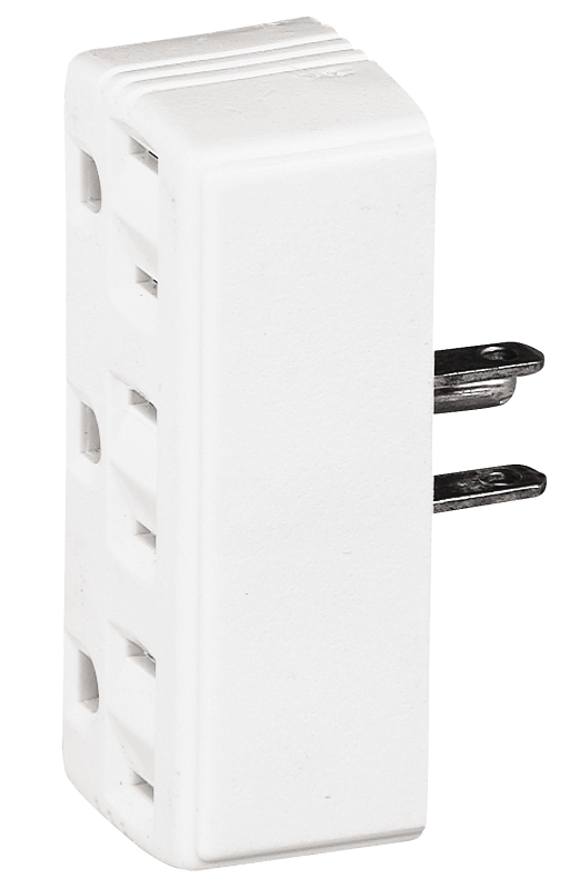 TAP OUTLET 3 WHT 15A 125V     