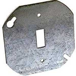 COVER BOX RND TOG FLAT STL 4IN