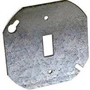 COVER BOX RND TOG FLAT STL 4IN
