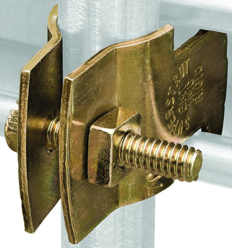 CLAMP UNIV STL GOLD/GALV 1 IN 