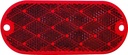 REFLECTOR OBLONG RED          