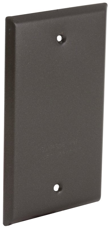1 GANG BLANK COVER BRONZE     