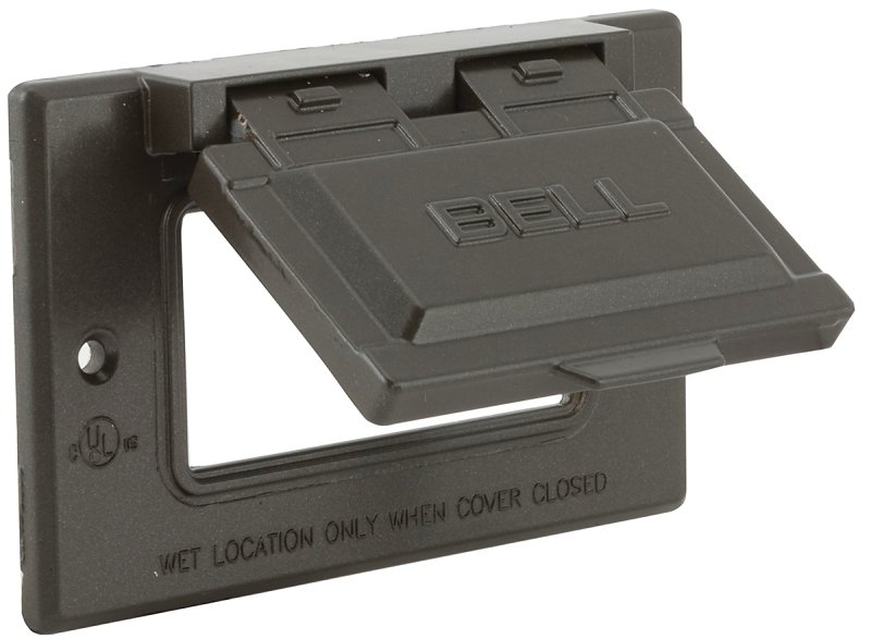 1 GANG GFCI COVER BRONZE      