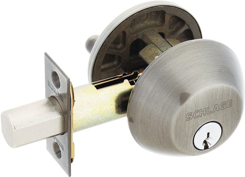 1-CYLINDER DEADBOLT K4 PEWTER 