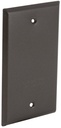 1GANG WP BRONZE BLANK COVER   
