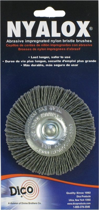 3"GRY CRS NYALOX MOUNTED WHEEL