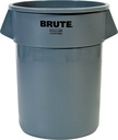 55GAL GRAY ROUND CONTAINER    
