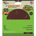 5" 5HOLE HOOK/LOOP 120GRIT 5PK