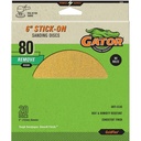 6IN GOLD STICK-ON DISC 80#    