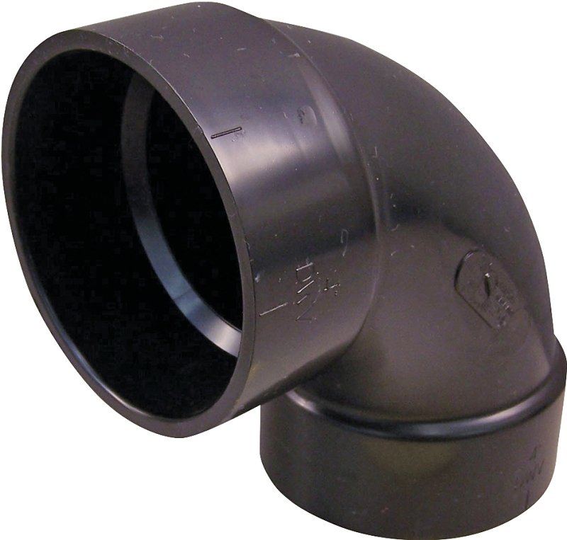 ABS ELBOW 90DEG HUBXHUB 1-1/2 