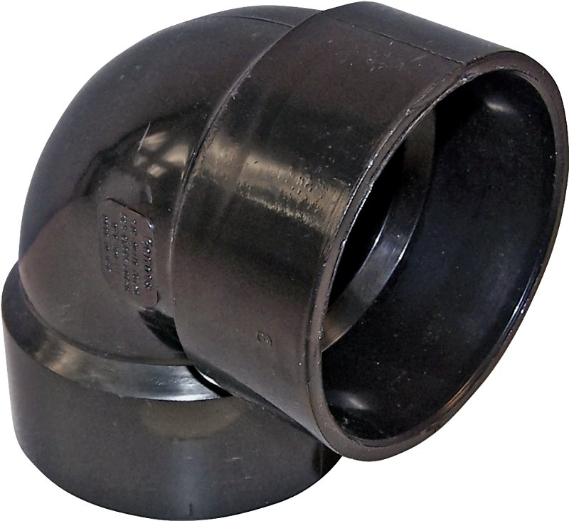 ABS ELBOW 90DEG VENT HUB 1-1/2