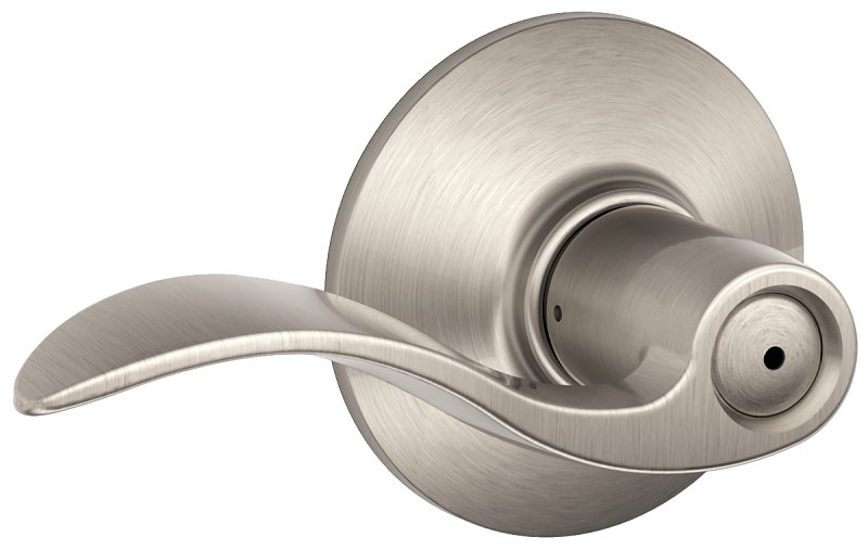 ACCENT PRIVACY LEVER STN NICKL
