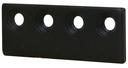 ADAPTER CONN MATTE BLK 3-1/8IN