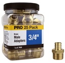 ADAPTER MALE PEX 25PK 3/4IN   