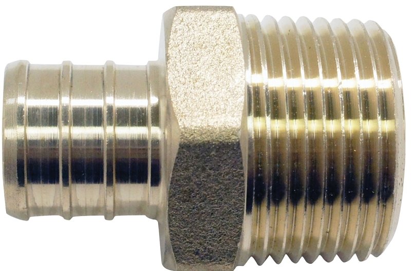 ADAPTER PEX 1IN BRASS MALE    