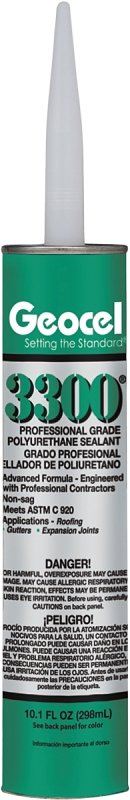 ADHESIVE POLYU ROOF GRY 10.1OZ