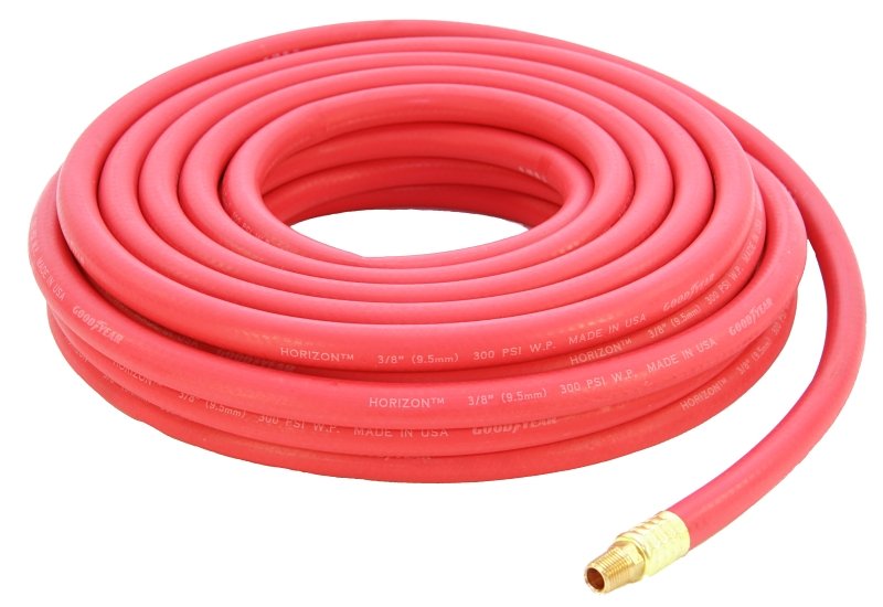 AIRHOSE RBR 3/8X50 CPLD 1/4NPT