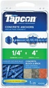 ANCHOR CNCRT HEX HEAD 1/4X4IN 