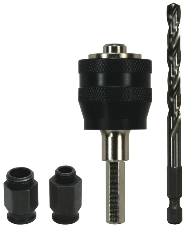 ARBOR HEX 3/8IN W/PILOT-2NUTS 