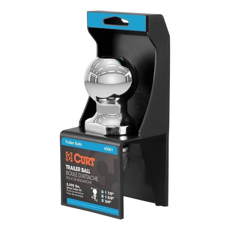 BALL TRLR CHRM 1-7/8X3/4X1-5/8