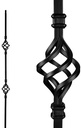 BALUSTER INTR DBL BSKT BLK    