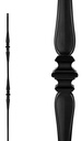 BALUSTER INTR DBL COL&SPN BLK 