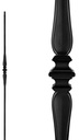 BALUSTER INTR SNGL COL&SPN BLK