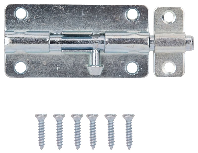BARREL BOLT LOCKABLE 4IN ZINC 
