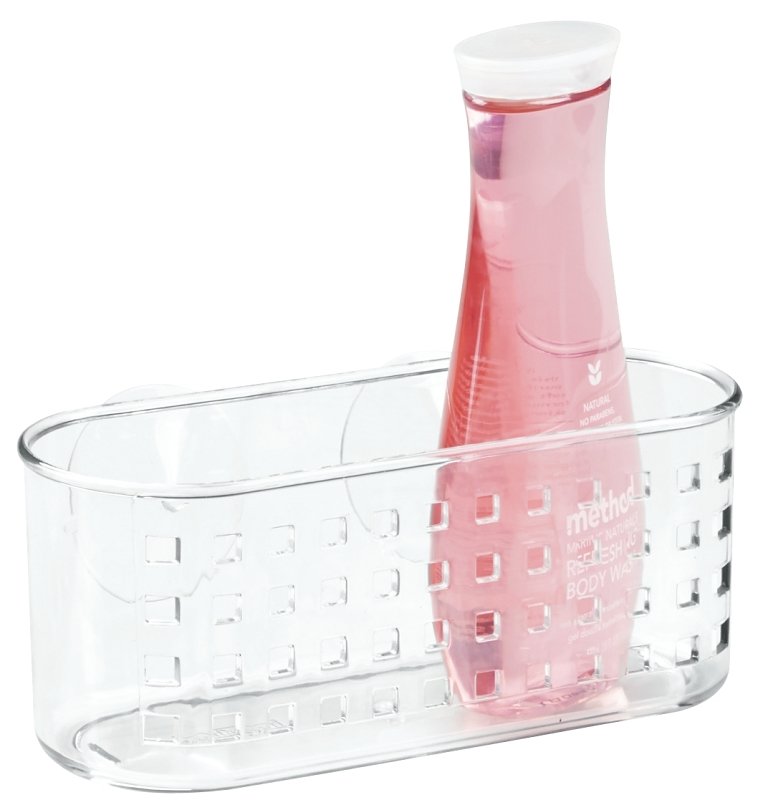 BASKET SHOWER SUCTION CLEAR   
