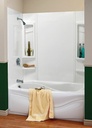 BATHTUB WALL KIT 5-PC WHT 59IN